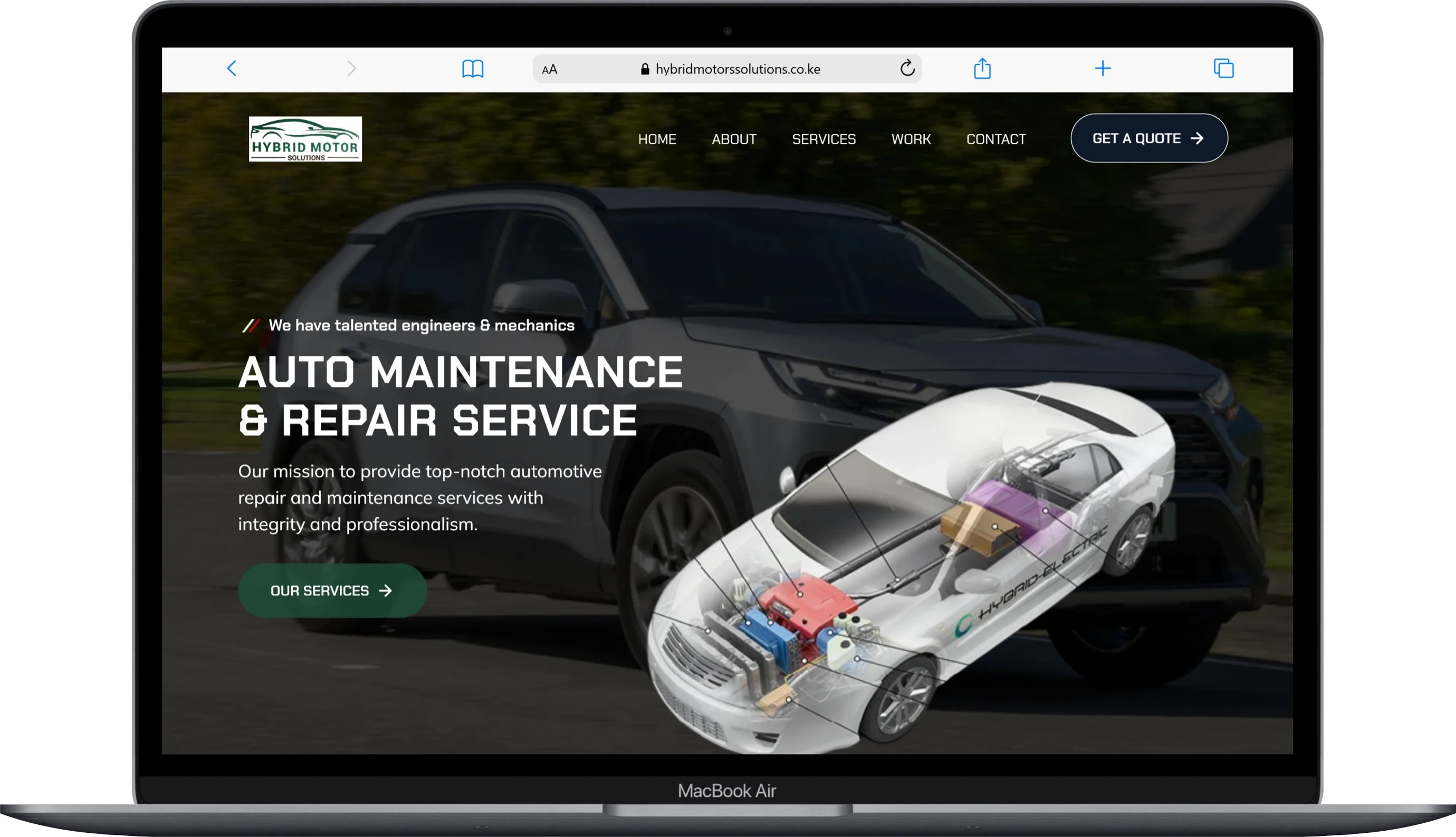 Hybrid Motors Solutions | Car Repair Website